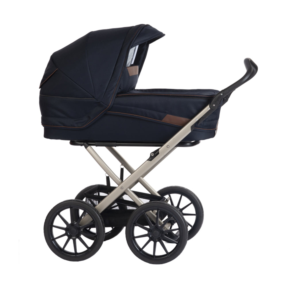 STORK Classic Navy / Brun | Champagne Stel