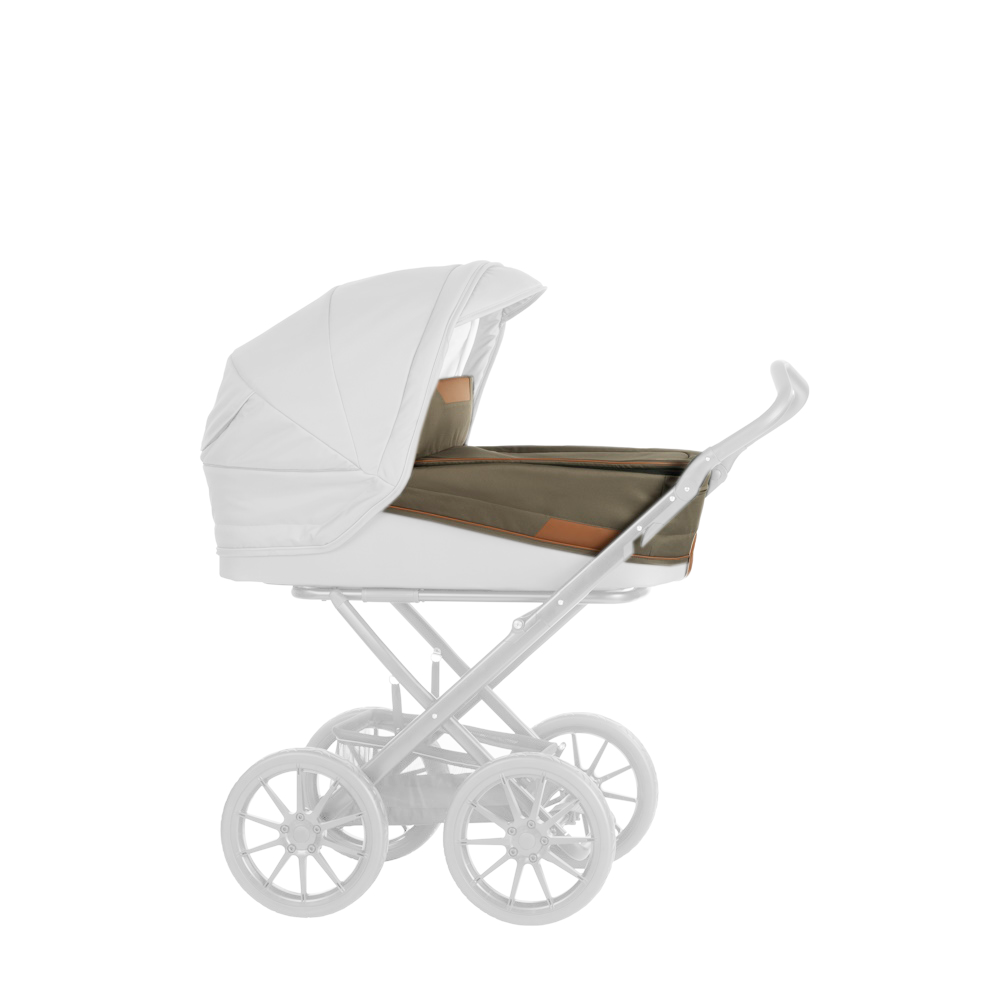 STORK Forlæder Barnevogn - Olive/Cognac