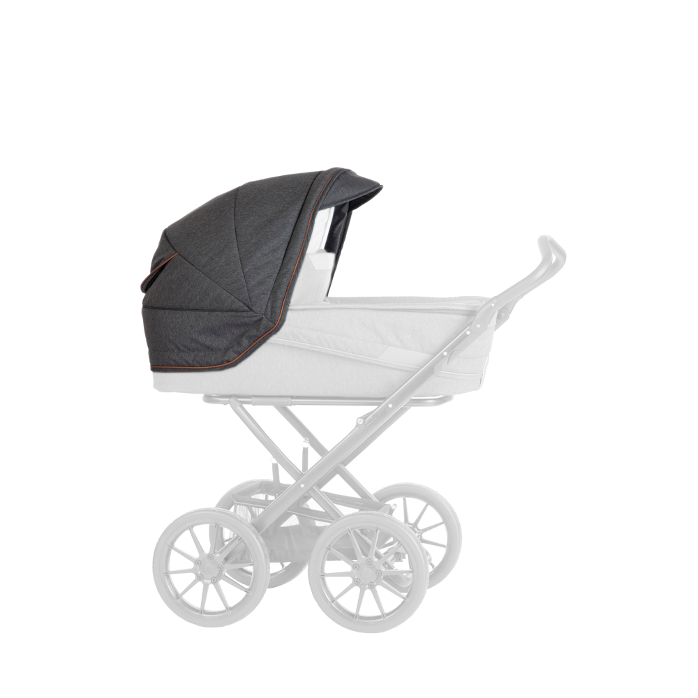 STORK Barnevognskaleche Graphic Black/Cognac